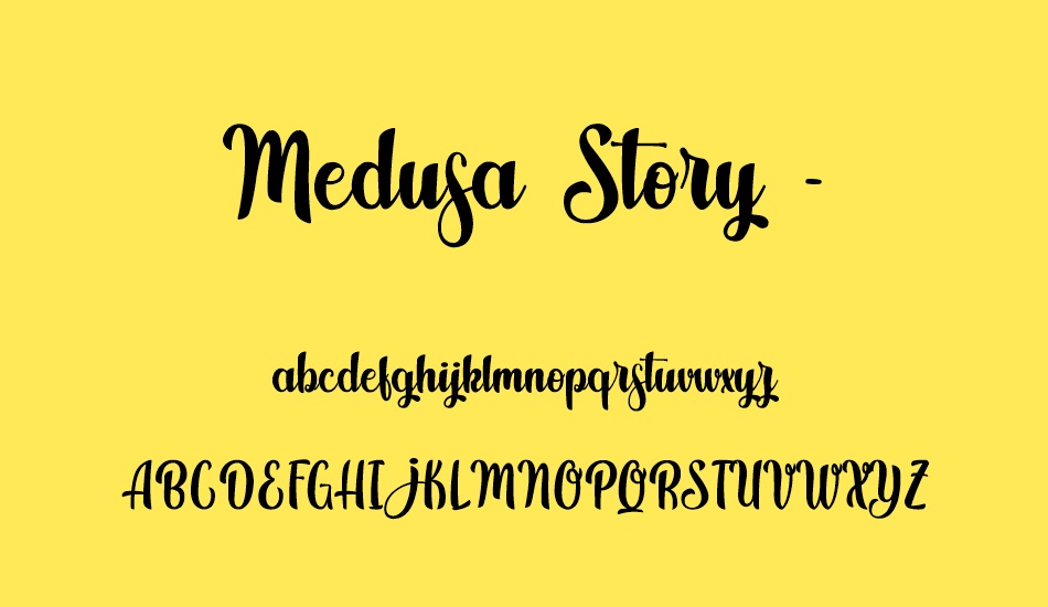 Medusa Story - Personal Use font