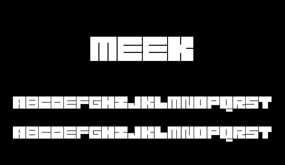 Meek font