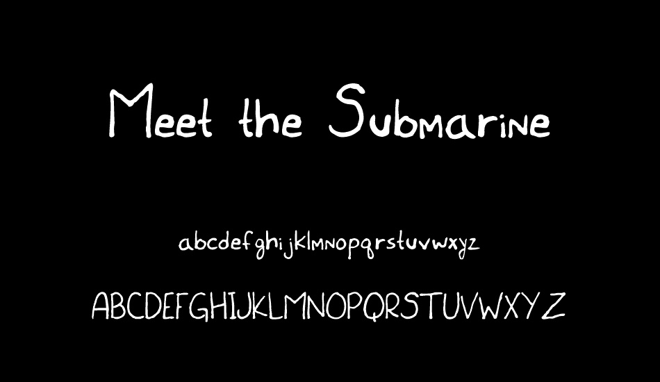 Meet the Submarine font