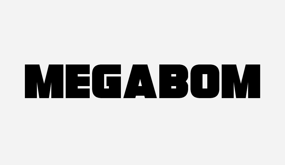 Megabomb font big