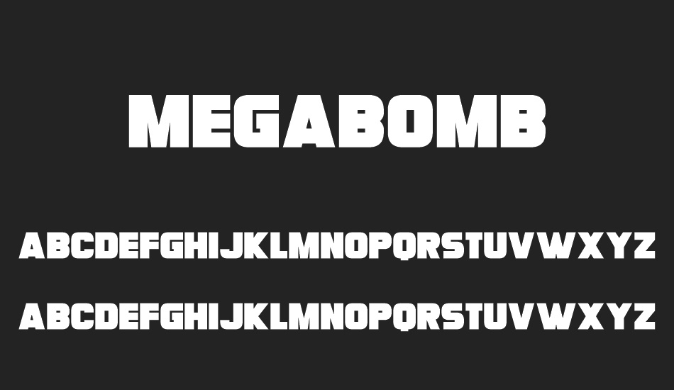 Megabomb font