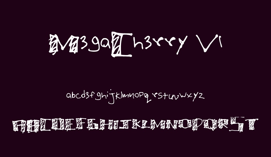 MegaCherry V1 font