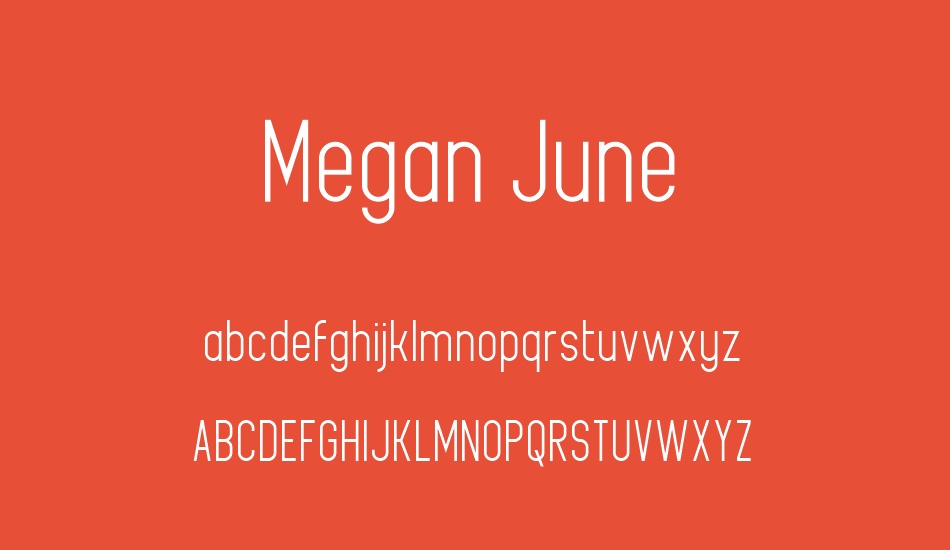Megan June font