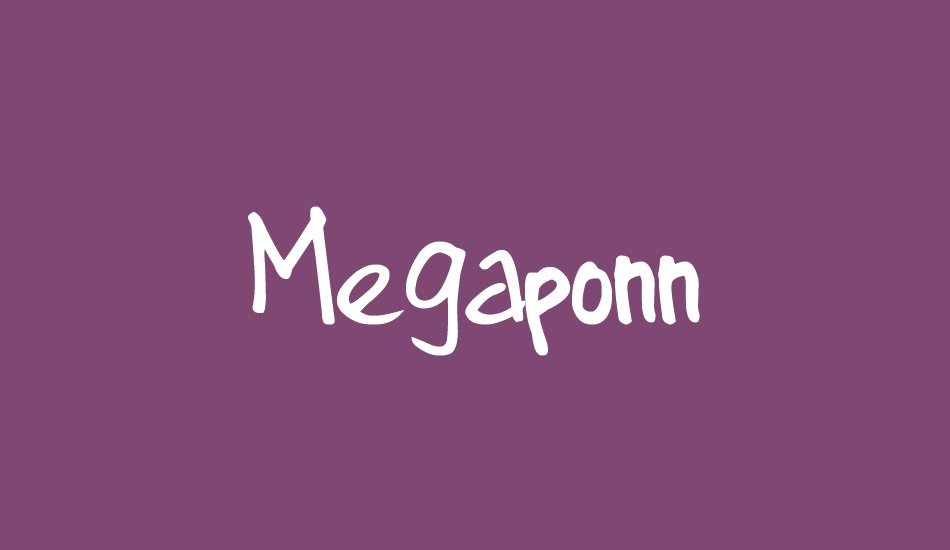 Megaponn font big