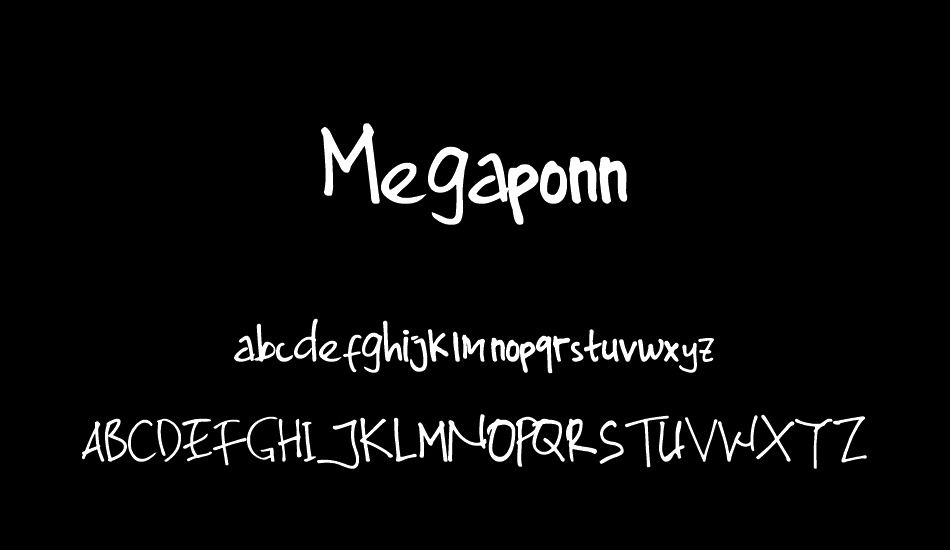 Megaponn font