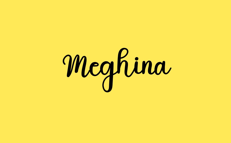 Meghina font big
