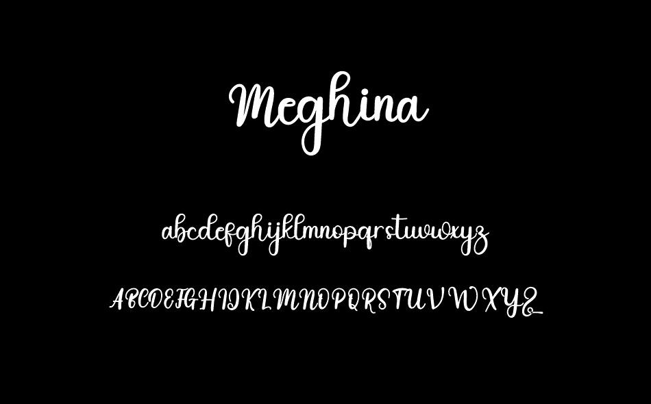 Meghina font