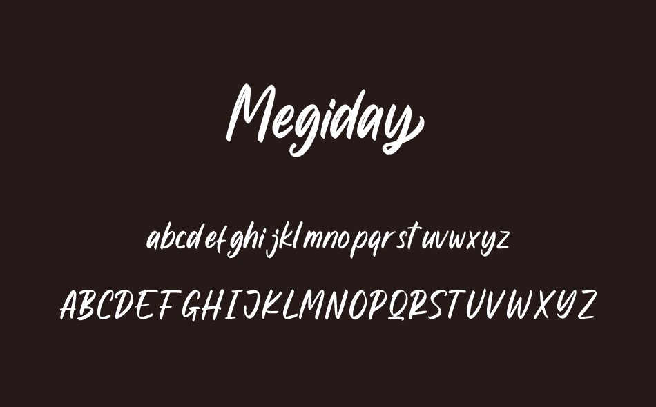 Megiday font