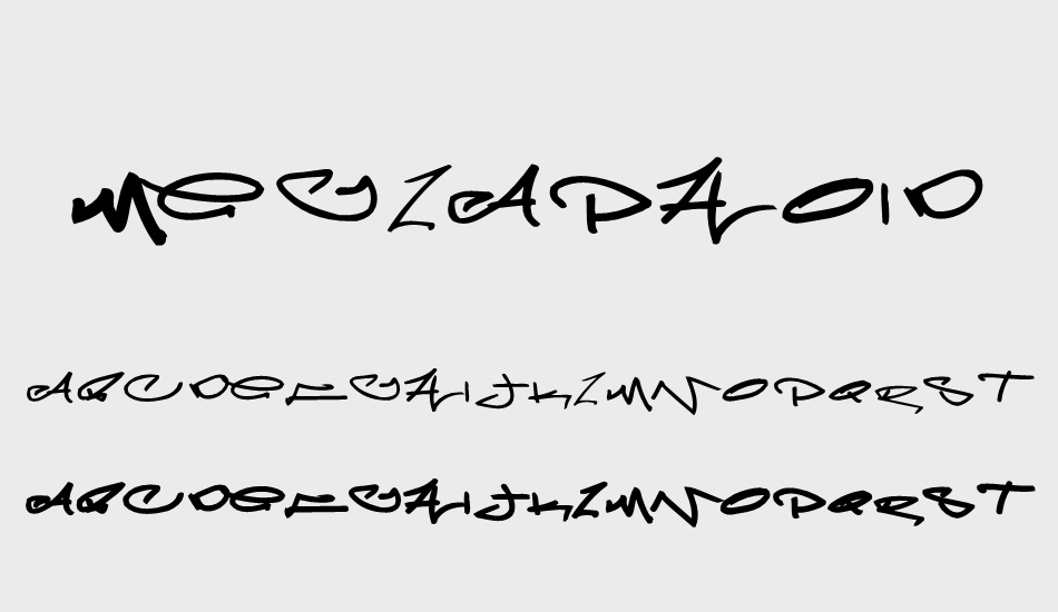 Meglaphoid font