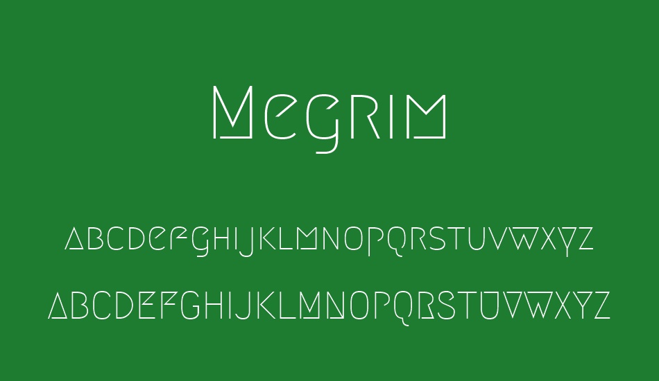 Megrim font