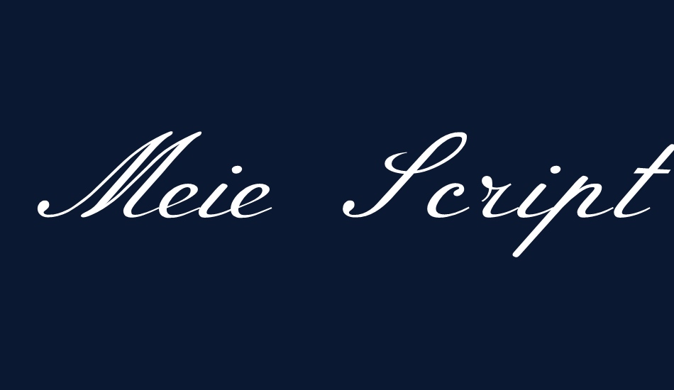 Meie Script font big