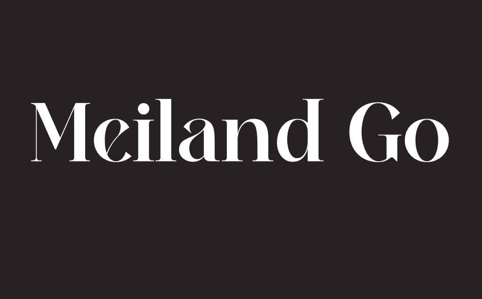 Meiland Gorgeous font big