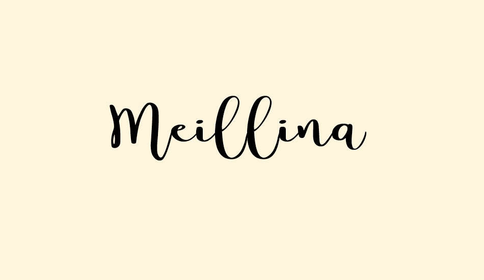 Meillina font big