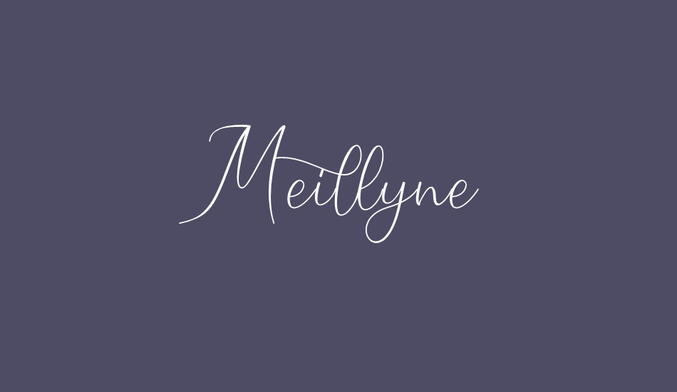 meillyne font big