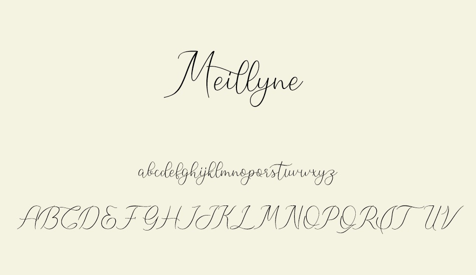 meillyne font