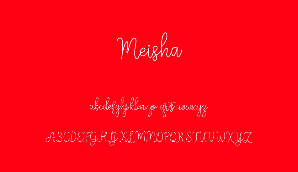 Meisha font