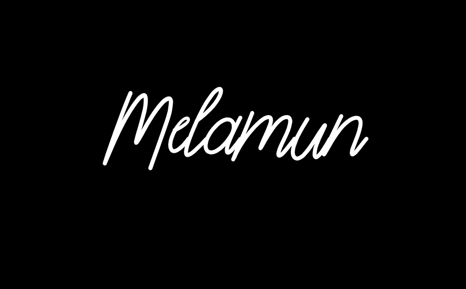 Melamun font big