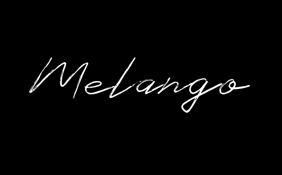 Melango font big