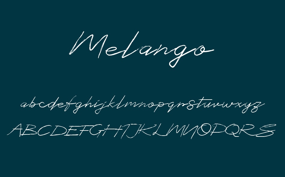 Melango font