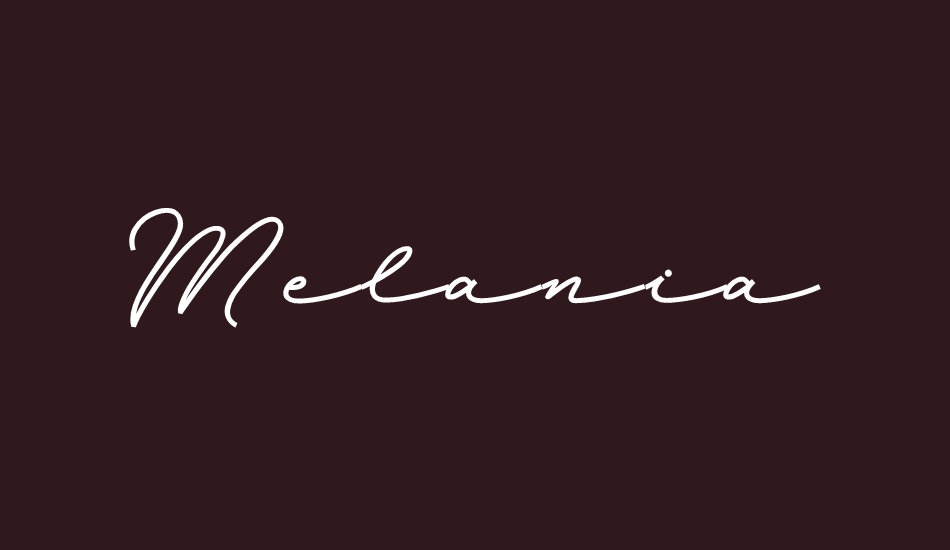 Melania Monoline DEMO font big