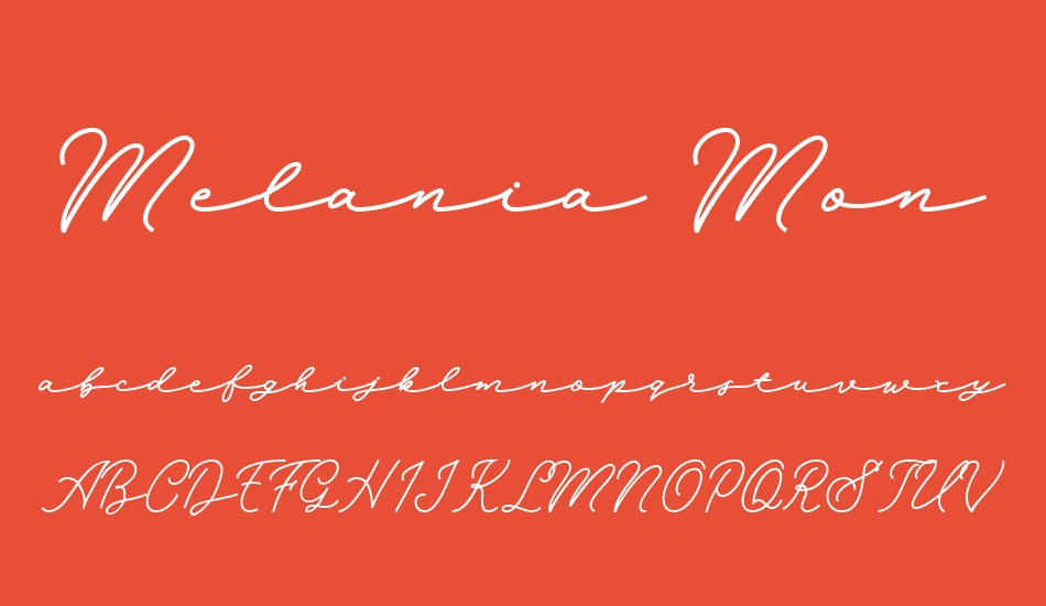 Melania Monoline DEMO font