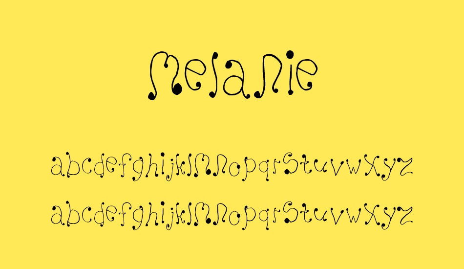 Melanie font