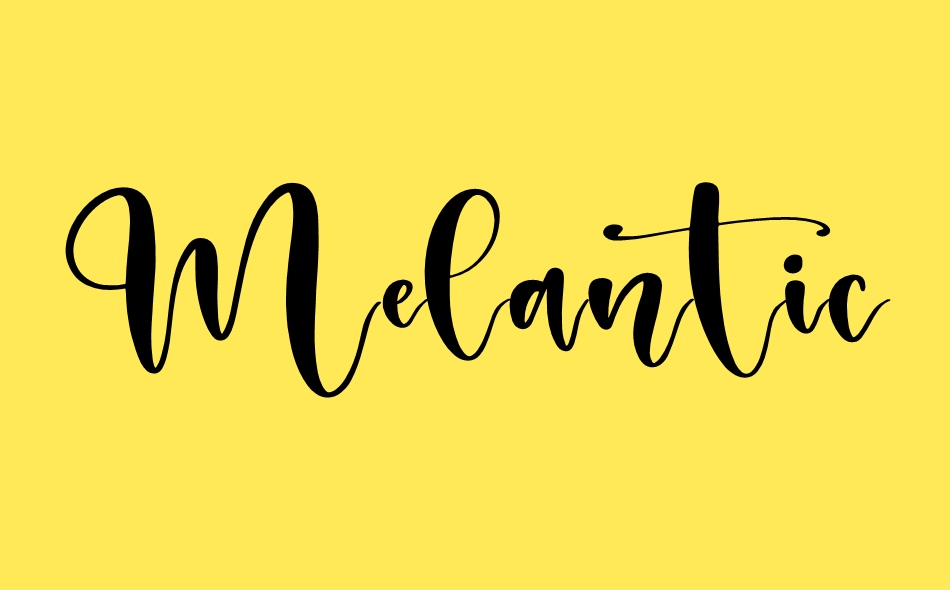 Melantic Beauty font big