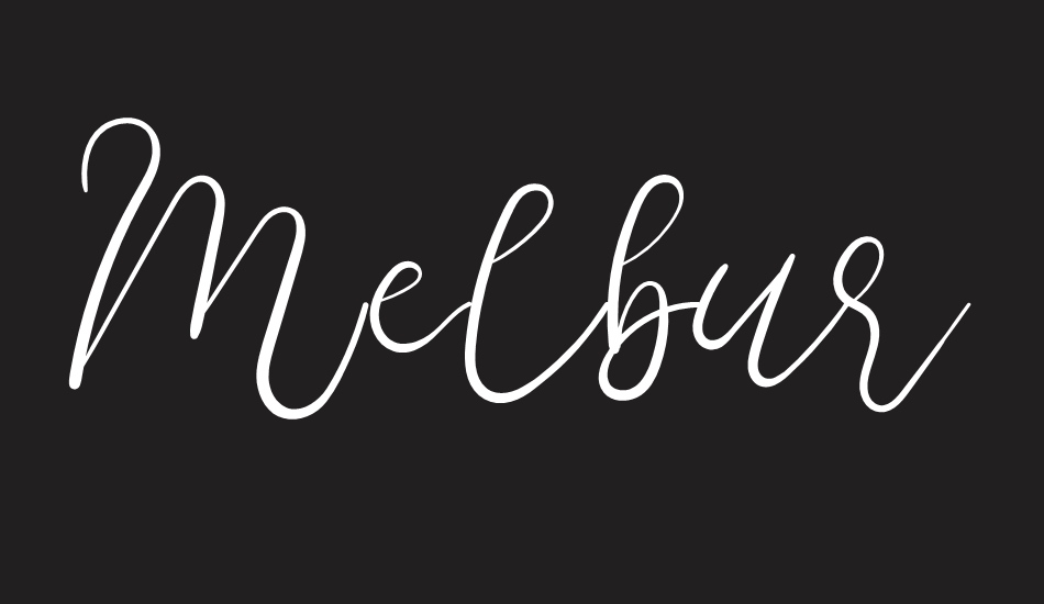 Melburn font big