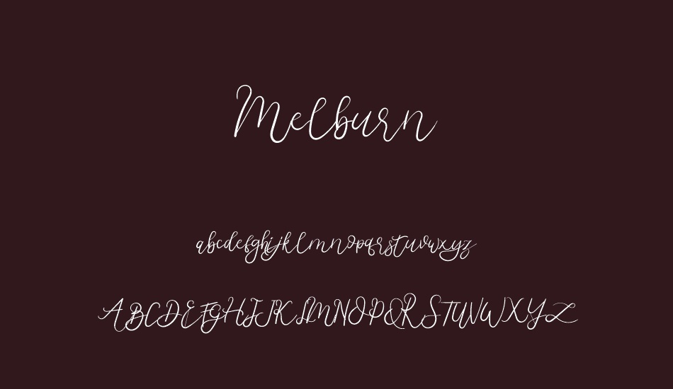 Melburn font