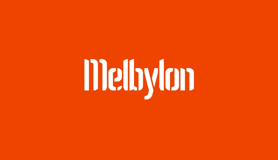 Melbylon font big