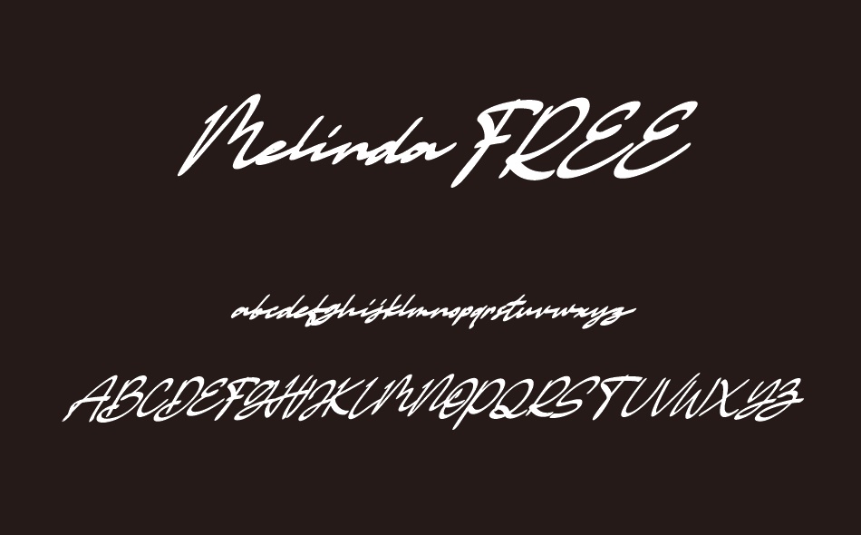 Melinda font