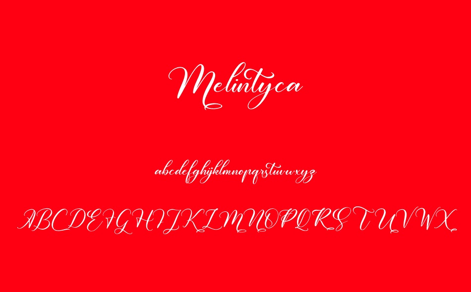 Melintyca font