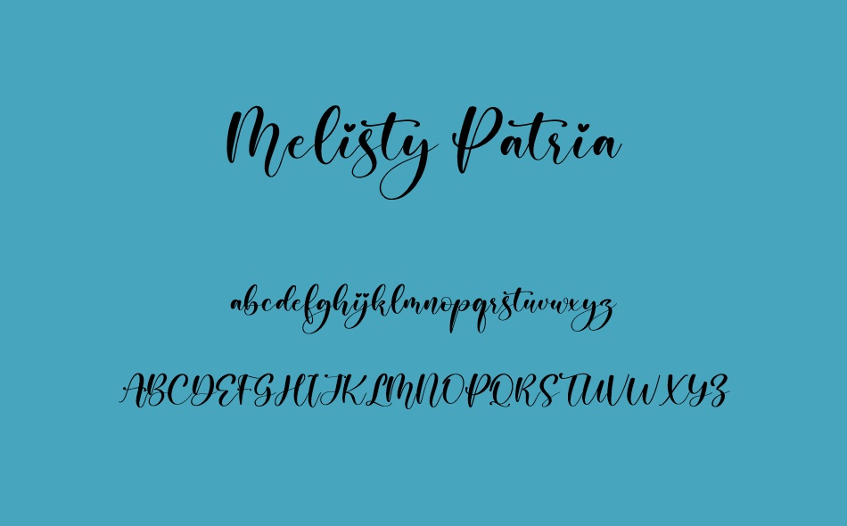 Melisty Patria font