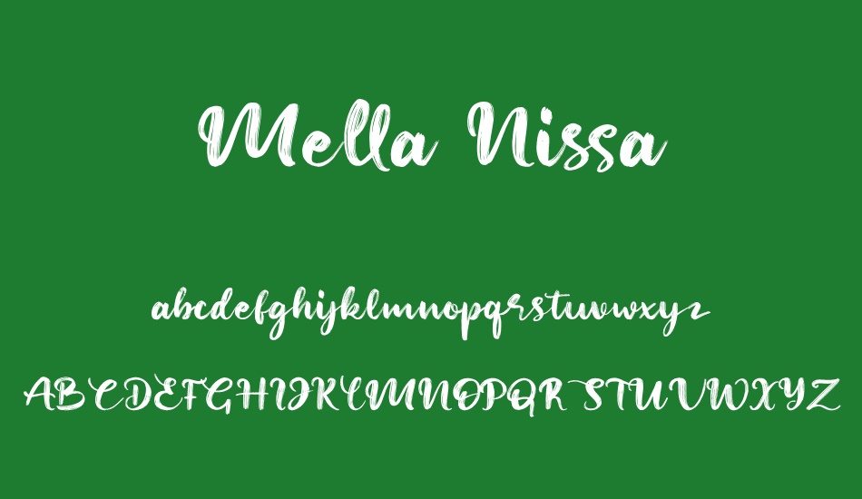 mella-nissa font