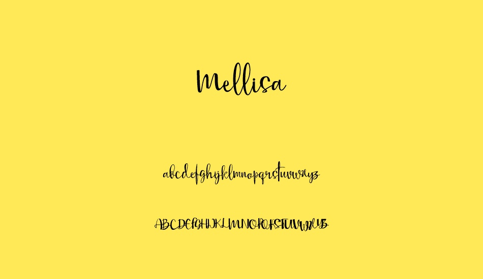 Mellisa font