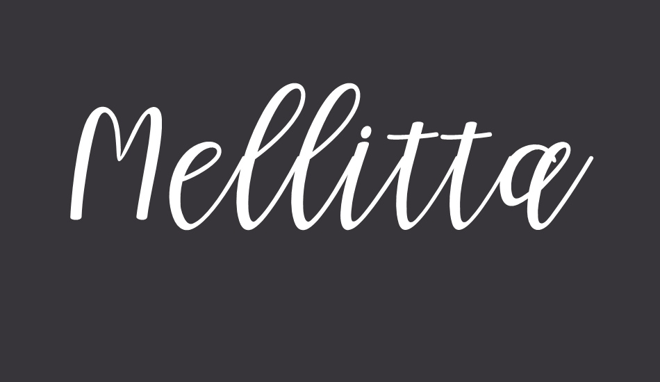 Mellitta Script font big