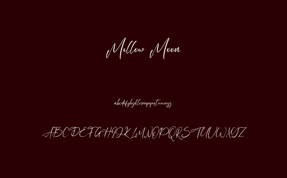 Mellow Moon font