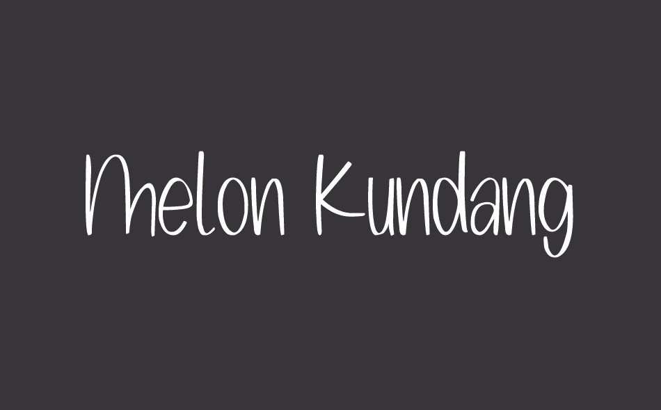 Melon Kundang font big