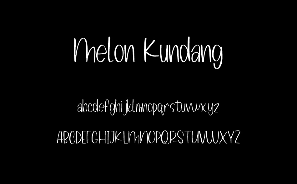 Melon Kundang font