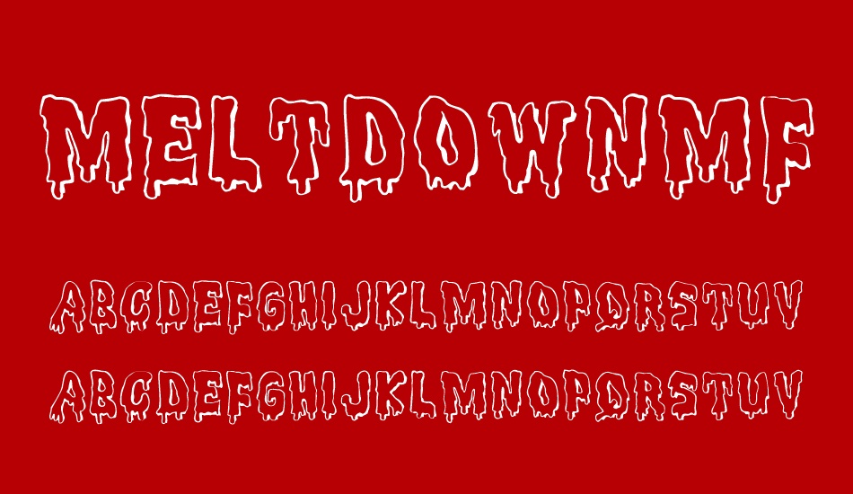 MeltdownMF font