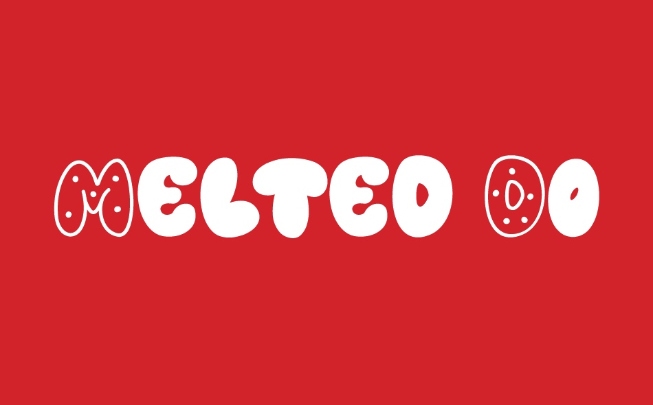 Melted Donuts font big
