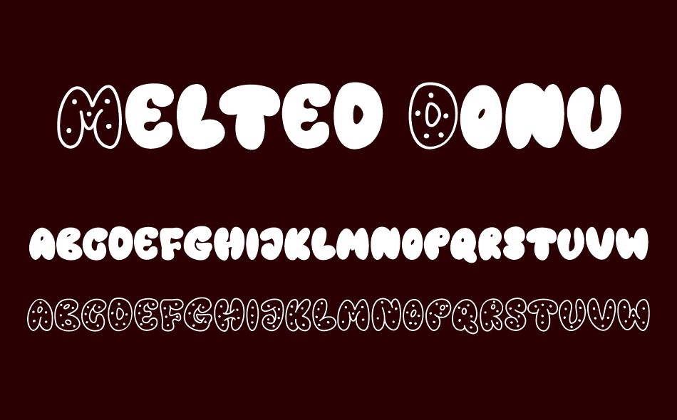 Melted Donuts font