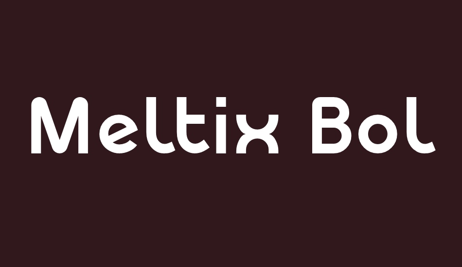 Meltix Bold Demo font big