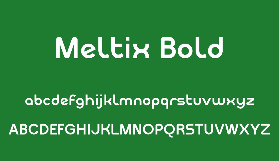 Meltix Bold Demo font