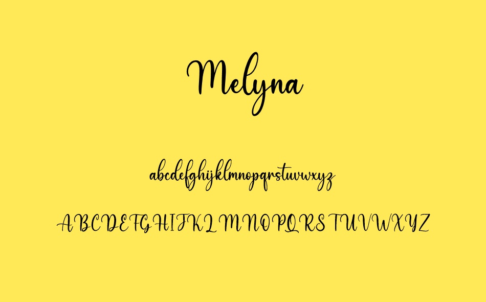 Melyna font