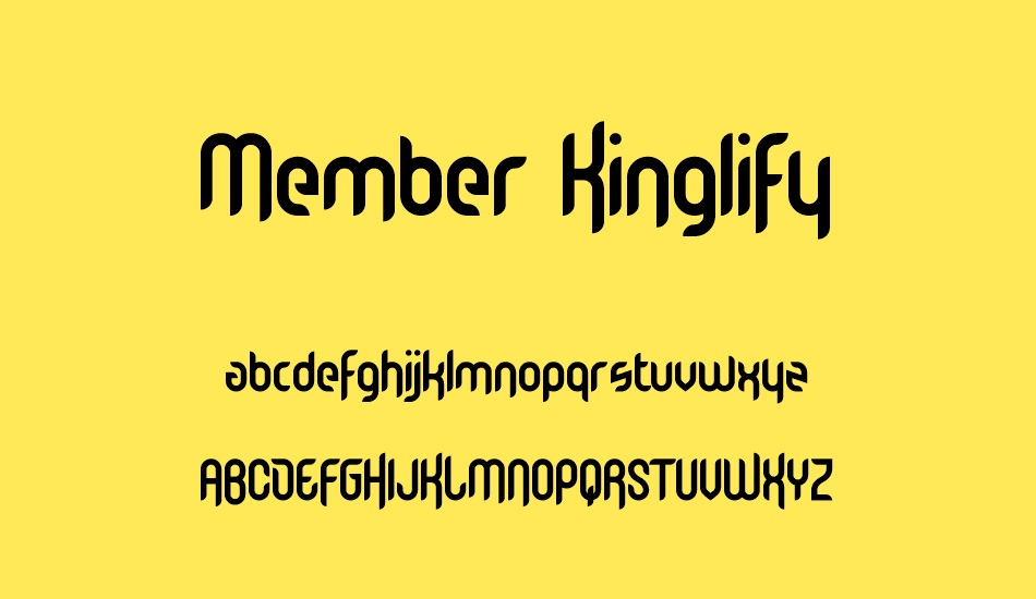 Member Kinglify font