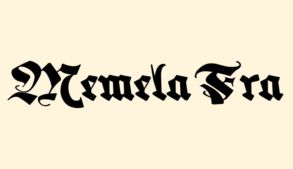 Memela Fraktur font big