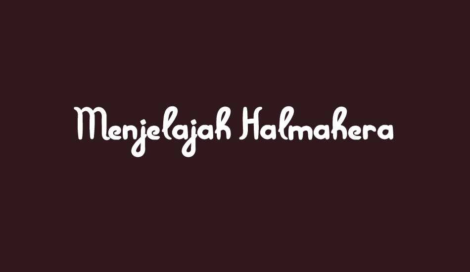 Menjelajah Halmahera font big