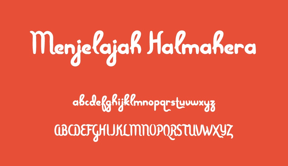 Menjelajah Halmahera font