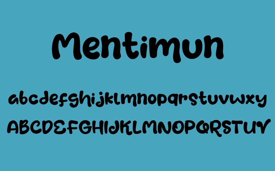 Mentimun font